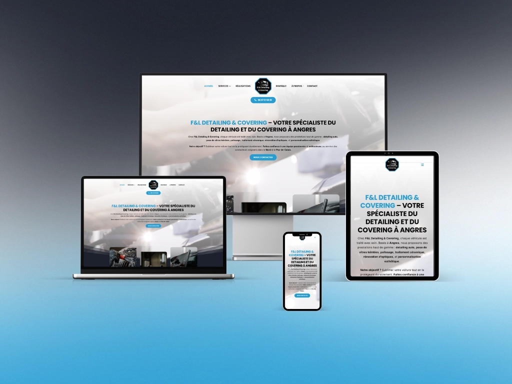 Création site vitrine detailing et covering automobile moto – F&L Detailing Création site vitrine detailing et covering automobile moto - F&L Detailing
