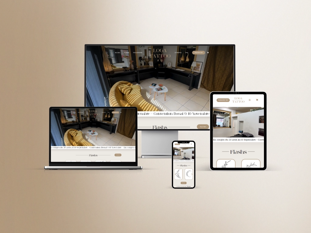 Création site vitrine tatoueur – Loga Tattoo Création site vitrine tatoueur - Loga Tattoo
