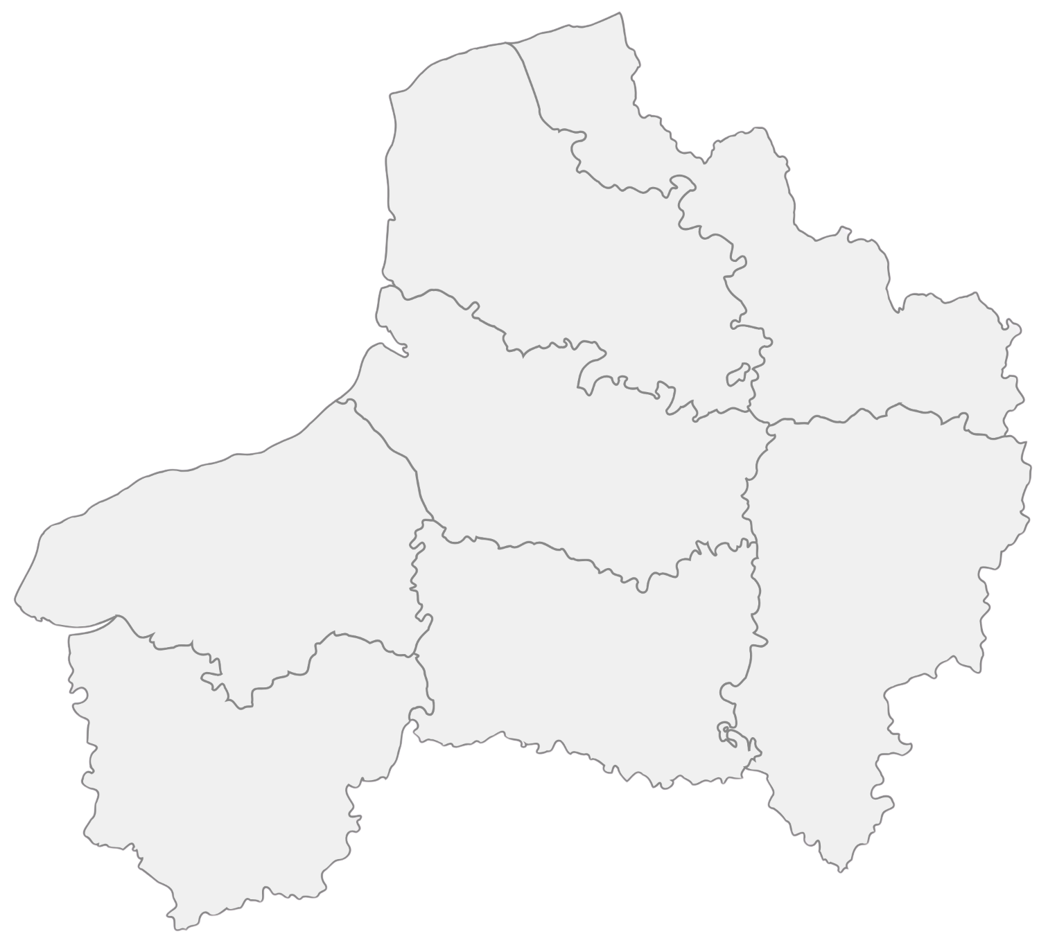 Carte Hauts-de-France et Normandie